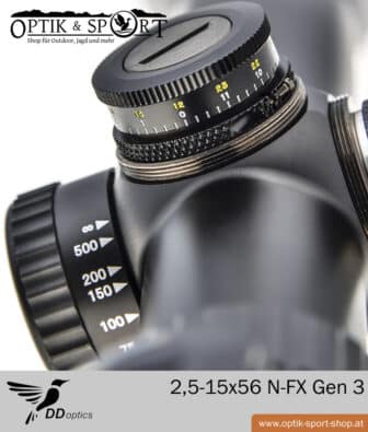 DDoptics 2.5-15x56 N-FX riflescope Gen 3