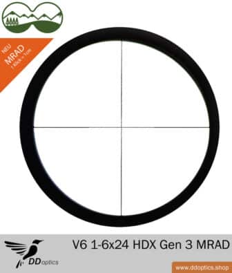 DDoptics V6 1-6x24 Zielfernrohr Absehen