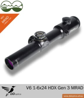 Luneta celownicza DDoptics V6 1-6x24 HDX Gen 3