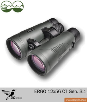 DDoptics Jumelles 12x56 Nighteagle ERGO CT Gen. 3.1