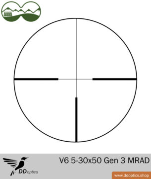 Riflescope 5-30x50 Nighteagle | V6 | A4N | MRAD adjustment - Gen 3 - DDoptics