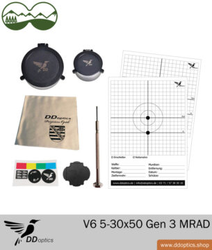 Riflescope 5-30x50 Nighteagle | V6 | A4N | MRAD adjustment - Gen 3 - DDoptics