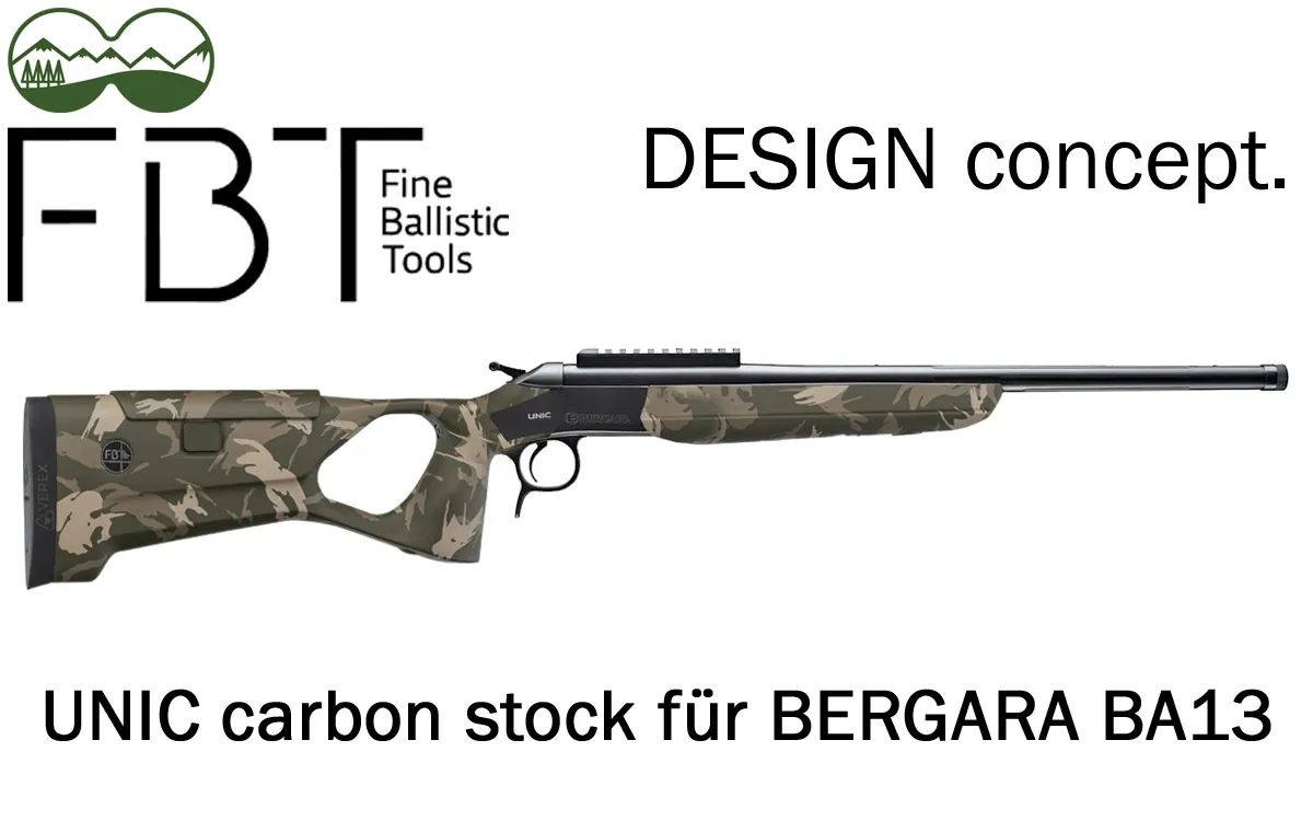 Bergara BA13 Take Down Design Concept mit UNIC Carbonschaft | FBT
