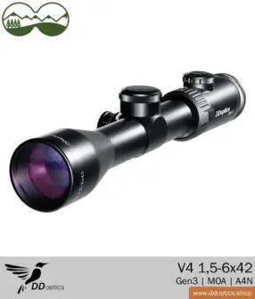 DDoptics riflescope Nighteagle V4 1.5-6x42 Gen3 | MOA | A4N