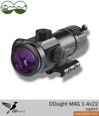 DDoptics DDsight MAG 1-4x22 mirino a punto rosso | reticolo di caccia