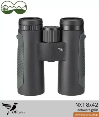 DDoptics NXT 8x42 binoculars upright black-green