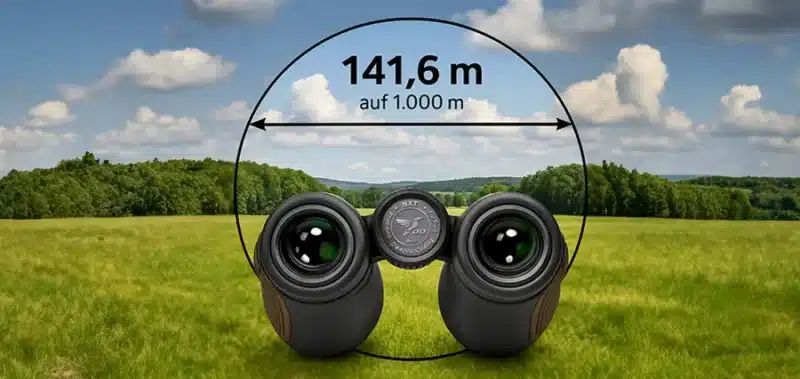 DDoptics NXT 8x42 binoculars Field of view