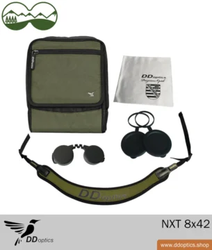 Dalekohled DDoptics NXT 8x42 černý/zelený nebo černý/hnědý 11 Rozsah dodávky Dalekohled NXT