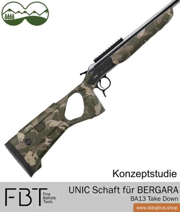 UNIC carbon fibre stock for Bergara BA13 Take Down | Fine Ballistic Tools